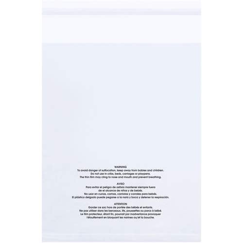 14 x 20" - 1.5 Mil Suffocation Warning Poly Bags by Box Partners – One Size, Blend, Multi, Model PMV142015