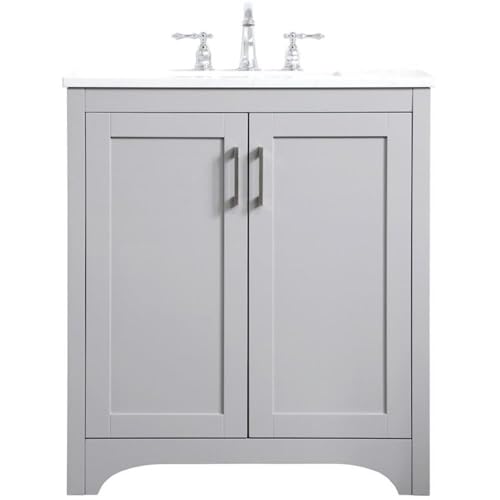 Elegant Decor 30" - Single / Grey / Traditional Wheel Care