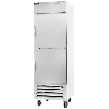Beverage-Air HBF27-1-HS 30" Horizon Series One Section Solid Half Door Reach-In Freezer 27 cu.ft. Capacity Stainless Steel Exterior and Interior with Bottom Mounted by Beverage