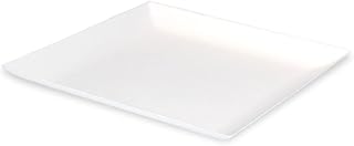 PacknWood Bio n Chic White Sugarcane Plate | Heavy Duty Paper Plates | Eco Friendly Sugarcane Plates | 100% Biodegradable Sturdy - 100 pcs