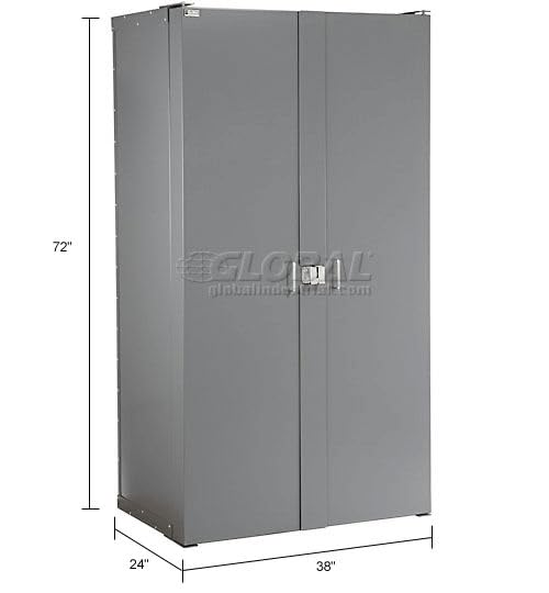 Storage Cabinet by Global Industrial – 1, 16 Gauge Steel, Grey, Model 662153