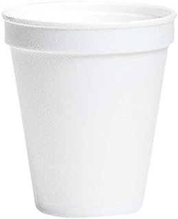 Wincup H8S Foam Cups, 8 oz, White (20 Sleeves of 50 Cups)