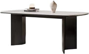 Coffee Table Rock Slab Dining Table Black Household Vintage Small Mesa para Centro De Sala(140x80x75cm)