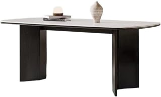 Coffee Table Rock Slab Dining Table Black Household Vintage Small Mesa para Centro De Sala(140x80x75cm)