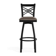Flash Furniture Mocha Vinyl Seat/Black Metal Frame / Set of 1 / Traditional Barstools