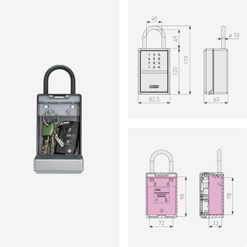 ABUS Electronic / Schwarz, Silber / 1 Security Lock Boxes