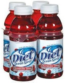 Ocean Spray Diet Cranberry Spray Juice 10 oz (Case Contains: 24 Bottles)