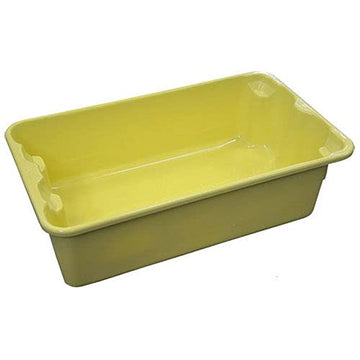 Molded Fiberglass Nest and Stack Tote - 17-7/8" x10"-5/8" x 5" Yellow by MOLDED FIBER GLASS TRAY COMPANY – Polyester, Model 780208-5126