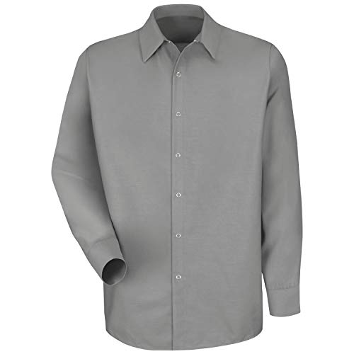 Red Kap Large Tall / Light Grey / Rk Specialized Pocketless Work Shirt Button-Down Shirts