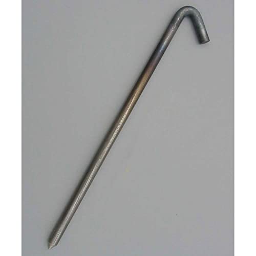Hook Stake by Monk Industries – 20"L x 1"W x 4"H, Alloy Steel, Unpainted, Model 62518BNP