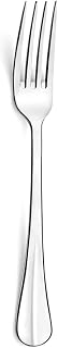 Amefa Baguette Set of 12 Dessert Forks, Stainless Steel 18/0, 177 mm Long, 18/0_430, Black/White