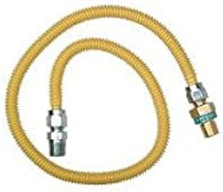 BrassCraft ProCoat 1/2 in. Female Flare x 1/2 in. Dia. FIP Stainless Steel 36 in. Connector