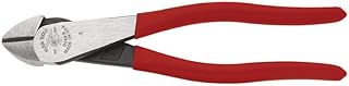 KLEIN TOOLS D248-8 Pliers, Made in USA, Diagonal Cutting Multi-Purpose Pliers with Angled Head, High-Leverage Design, and Short Jaw, 8-Inch