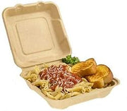 Fabri-Kal Fiber Compostable Container, 9" x 9" x 3" | 200/Case