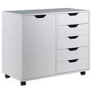 Winsome White / 4 Doors, 12 Drawers, File Drawer / Transitional Storage Cabinets