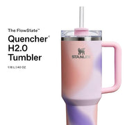 STANLEY Pink Pattern (Rose Petal) / 40 Ounces / Quencher H2.0 FlowState Tumbler Tumblers