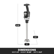 Waring 16" Shaft / Stainless Steel / Immersion Blenders Countertop Blenders