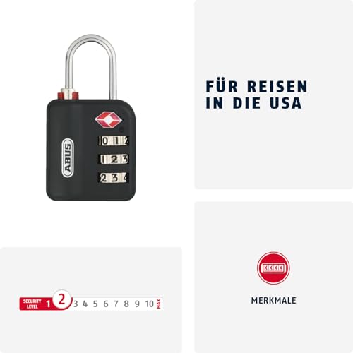 ABUS 140x190cm / Black / Compact Combination Padlocks