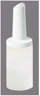 Carlisle FoodService Products Pourplus Store 'N Pour Complete Quart Set Neck, Container, and Cap for Bar, Kitchen, and Restaurant, Plastic, 32 Ounces, White