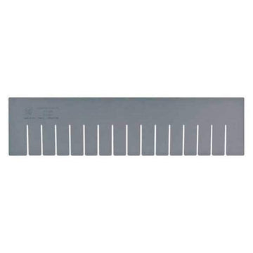 Long Divider for Dividable Grid Container DG by QUANTUM STORAGE SYSTEMS – Polypropylene, Gray, Pack of 6, Model DL93060