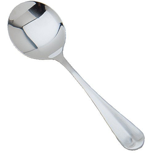 Update International Bouillon Spoons / 6-Inch / Chrome Soup Spoons