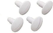 4 Pack Polaris OEM 180 280 Pool Cleaner Plastic White Wheel Screw C55 C-55 ;P#O455K5/U 7RK-B237011