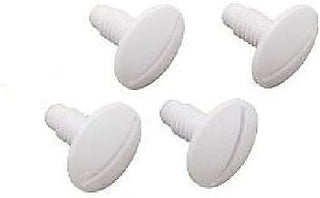 4 Pack Polaris OEM 180 280 Pool Cleaner Plastic White Wheel Screw C55 C-55 ;P#O455K5/U 7RK-B237011