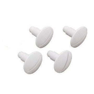 4 Pack OEM 180 280 Pool Cleaner Plastic White Wheel Screw C55 C-55 ;P#O455K5/U 7RK-B by Polaris – Onesize
