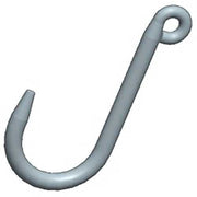 13/16" Long Reach Foundry Hook 1600 Lb. Cap. by M&W – 4"L x 0.81"W x 9"H, Steel, Black, Model 14604