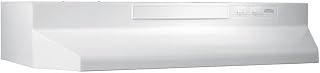 Broan-NuTone F403011 30 Inch 4 Way Convertible Under Cabinet Kitchen Stove Range Hood, White on White