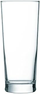 Arcoroc Arc Premier Tumbler Headbooster Nucleated - 1/2 Pint 285ml 10oz (Box 12) | Headbooster nucleated base keeps beer fizzy and maintains a thick foam head, in a stackable design for busy commercial bars.