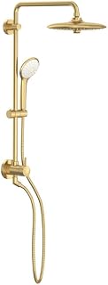 GROHE 27867GN1 Tempesta 260 Shower System, 1.75 GPM, Brushed Gold