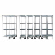 7 Unit Space TRAC Storage Shelving by Nexel – 18"L x 72"W x 86"H, Alloy Steel, Chrome, Model B2177921
