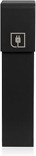 Leviton 1PF18-E Power Pedestal, Flush Hinge, Surface Mount, Black