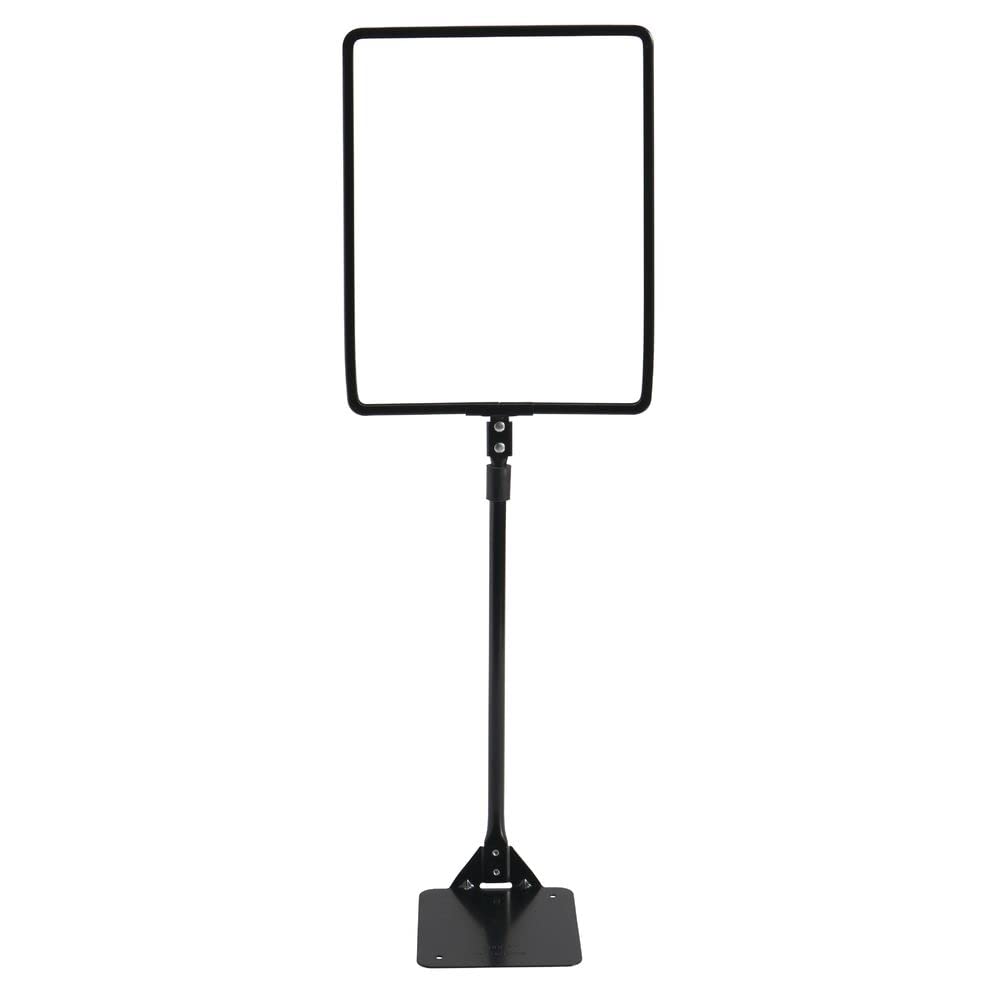 Vertical Matte Black Metal Sign Frame - 8 1/2" W x 11" H by HUBERT – Metal, black, Model 78009