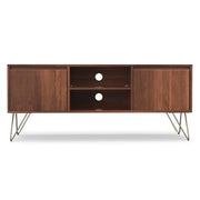 SIMPLIHOME Umber Brown / 60 inch / Rectangle Television Stands & Entertainment Centers