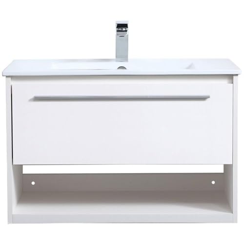 Elegant Decor 30" - Single / White / Modern Bathroom Vanities
