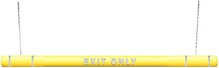 ClearanceGard 4" x 96" Clearance Bar Kit- Exit Only Lettering - Innoplast (Yellow White Tape)