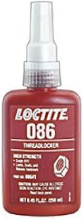 Loctite Letter Grade AVV (086) High Strength Threadlocker, 250 mL Bottle, Red