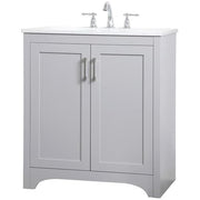 Elegant Decor 30" - Single / Grey / Traditional Wheel Care