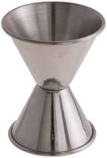 Jigger 1 Ounce x 2 Ounce, Stainless Steel - Set of 3 by Winco
