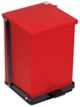 Cardinal Scale-Detecto 13 in. H X 11.75 in. W X 13 in. D Receptacle Baked Epoxy Red 16 Quart - 4 Gallon