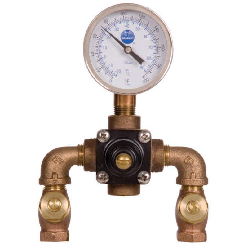 Bradley S19-2000 Steel Mixing Valve, 6 1/4" Wide - Default Title