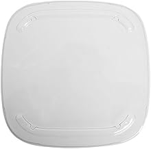 Selectables Clear Plastic Flat Lid for 9" Square Selectables? Containers - 9 1/4"Sq x 1/2"H