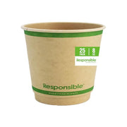 Responsible Products Brown / 25 / 8 oz (25 Count) Cups