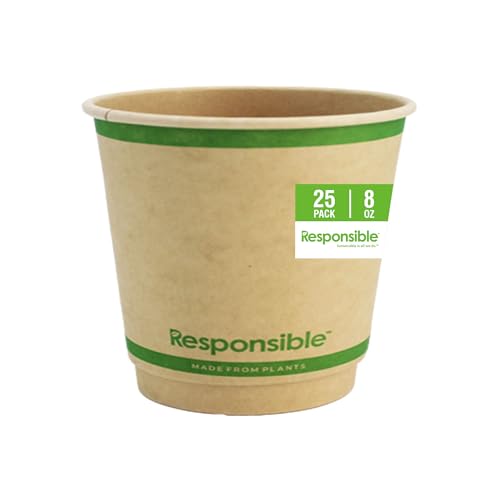 Responsible Products Brown / 25 / 8 oz (25 Count) Cups