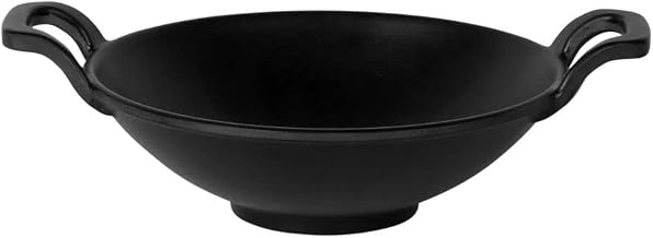 Premium Melamine Faux Cast Iron Wok by Elite Global Solutions – Standard, Plastic, Model MFP7218-B