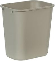 Rubbermaid Commercial Products Rubbermaid Soft Wastebasket, 7 Gallon, Beige, Plastic