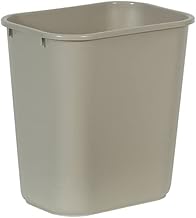 Rubbermaid Commercial Products Rubbermaid Soft Wastebasket, 7 Gallon, Beige, Plastic