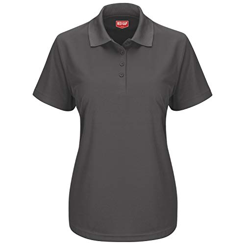 Red Kap XX-Large / Charcoal / Short Sleeve Performance Knit® Pocketless Core Polo Polos